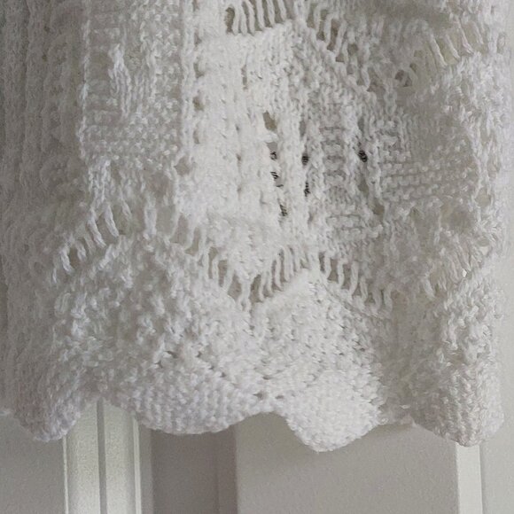 Aeropostale White Cropped Tie-Front Crop Top Women's Size M - Picture 5 of 11